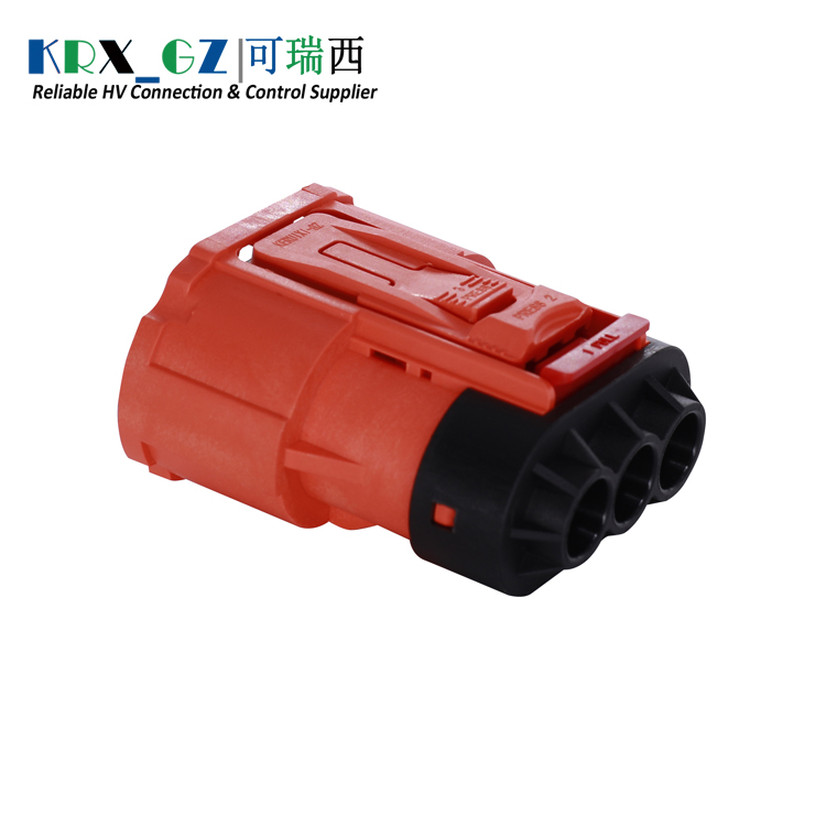 High Voltage Energy Storage HVIL Connector Waterproof IP67 3 Pole DC electrical plugs For 4.0mm² Shield Wire