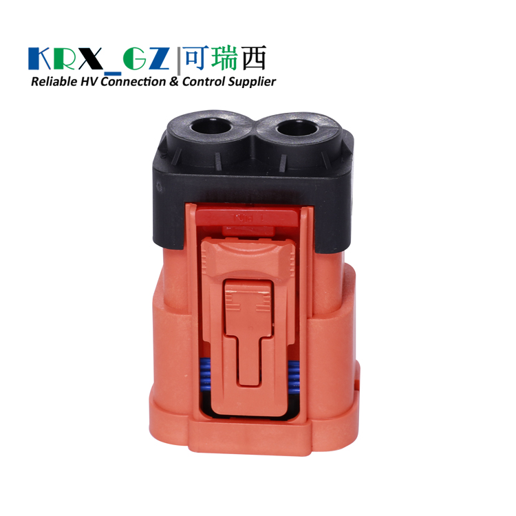 Hybrid & Electric Mobility High-Voltage Interlock Connector 2 Pole 120A HV Plastic Plug IP67 Shield Cable
