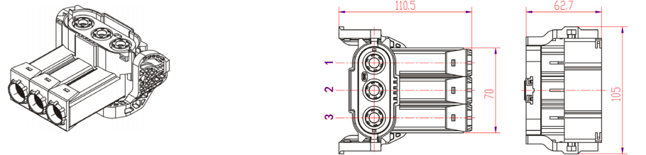 3Pin Plastic Plug