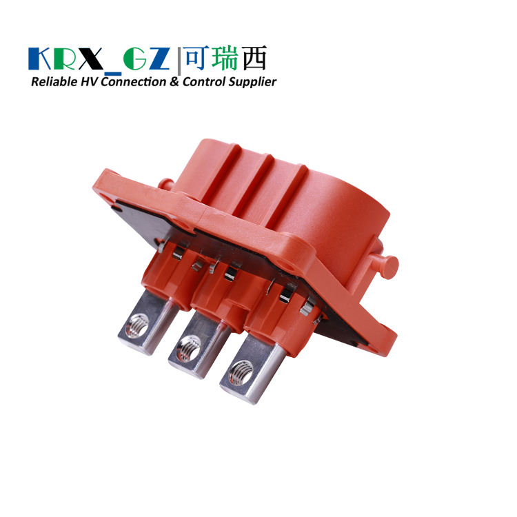 High Voltage Interlock (HVIL) Connectors 3 Pin High Current Plastic Plug 200A X Key 50mm² Shield Cable