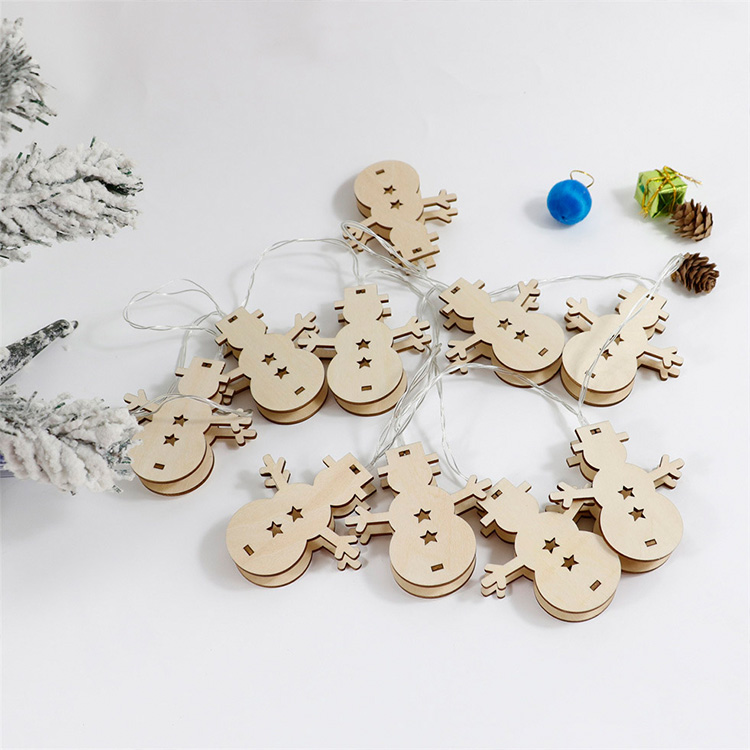 Custom wholesale Laser cut plywood for Christmas wooden christmas tree ornament