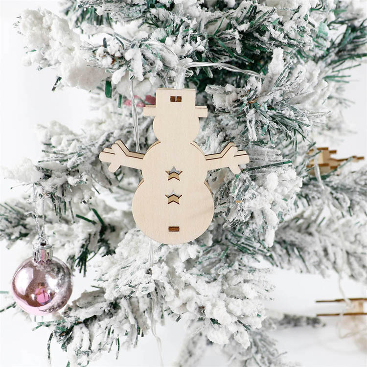 Custom wholesale Laser cut plywood for Christmas wooden christmas tree ornament Custom wholesale Laser cut plywood for Christmas wooden christmas tree ornament