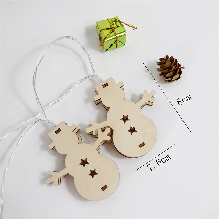 Custom wholesale Laser cut plywood for Christmas wooden christmas tree ornament