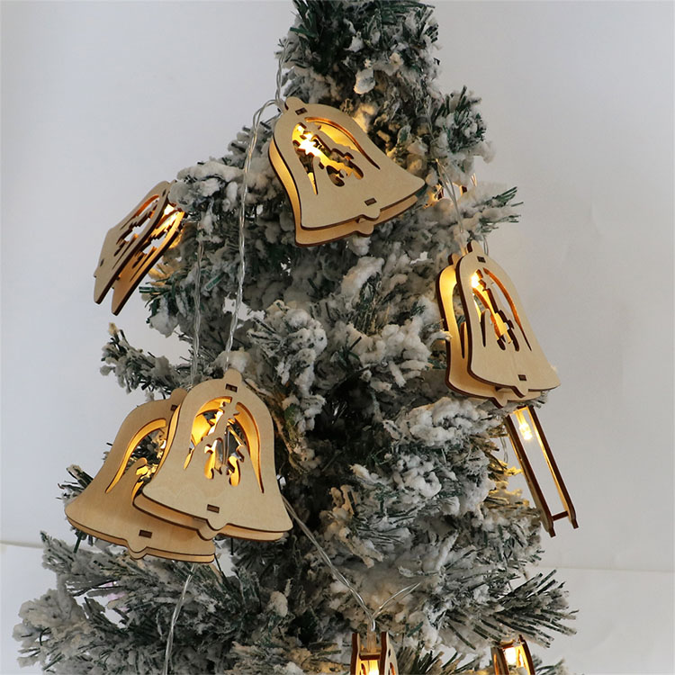 2025 New design fashion laser christmas ornament christmas tree wood decoration