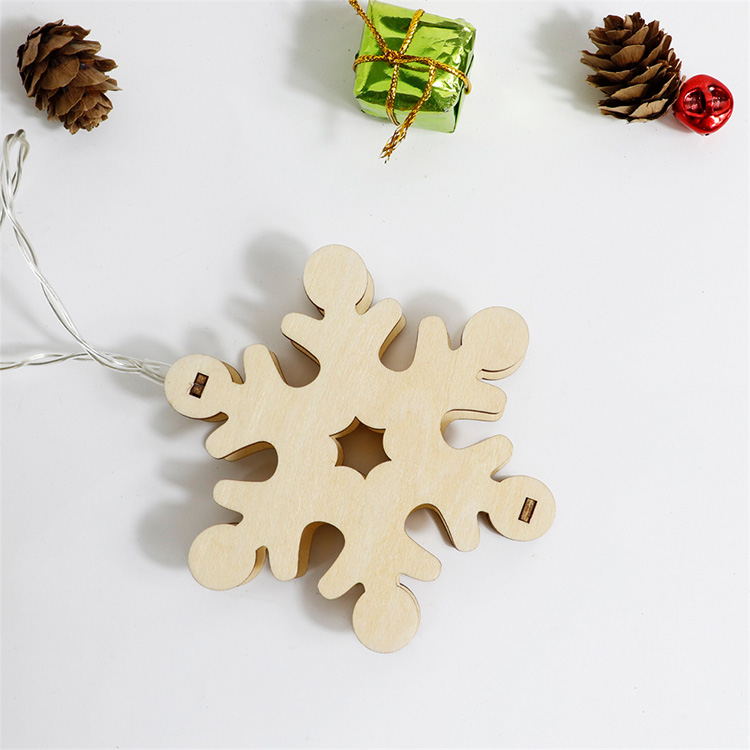 Laser cutting christmas ornament kit diy wooden christmas ornaments
