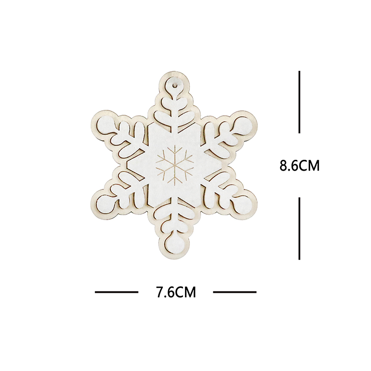 Wooden Christmas Pendants Christmas Tree Decoration Felt Ornaments For 2025 Christmas