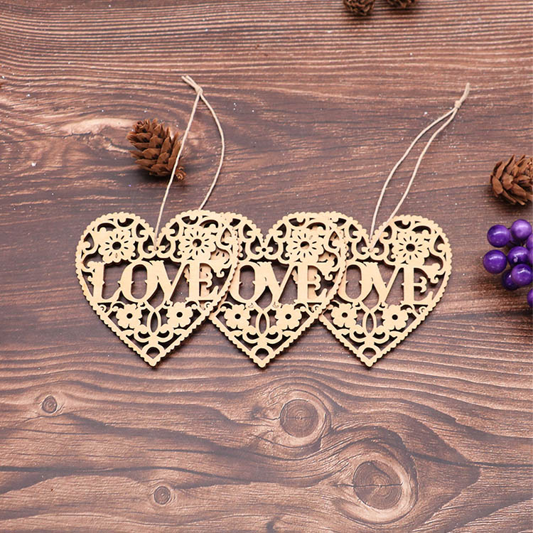 Christmas Ornament Manufacturers Natural Wooden Christmas Tree Pendant