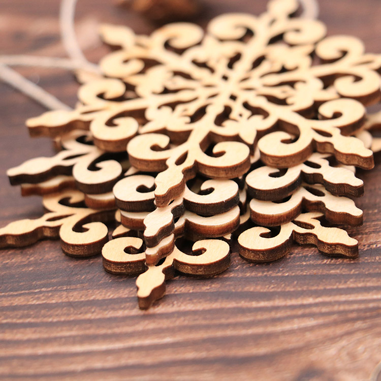 Diy Unfinished Wooden Christmas Ornaments Christmas Tree Wood Decoration