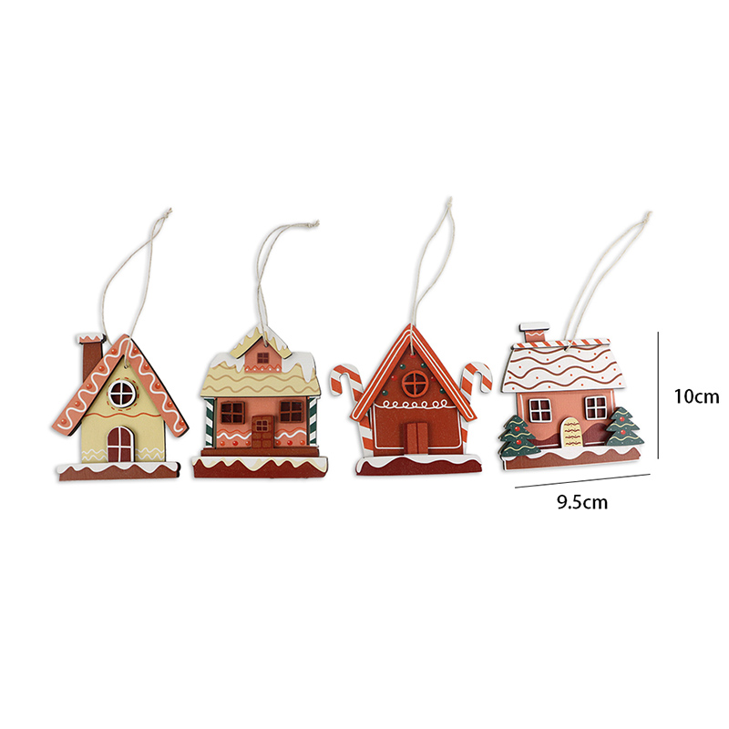 2024 New design Christmas decoration wooden Christmas tree pendant