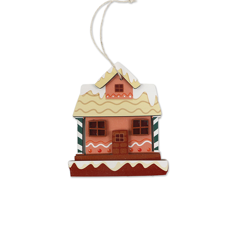 Factory direct laser cut Christmas tree pendants decorate wooden Christmas decorations