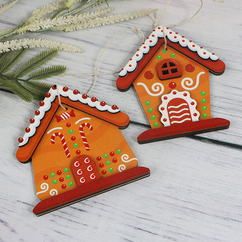 2025 Custom wholesale wooden Christmas tree DIY decoration tree decoration