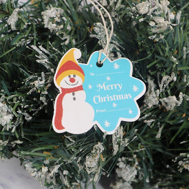 2025 New design UV print Christmas wooden Christmas tree decoration pendant