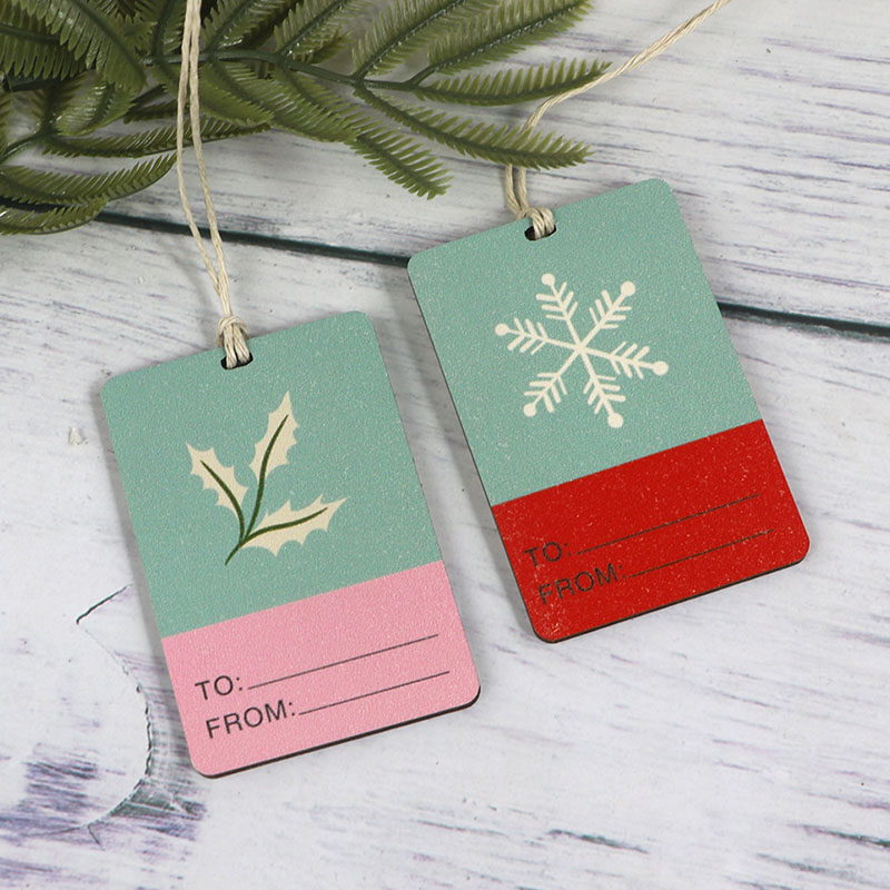 2025 Hot laser cutting pieces DIY Christmas pendant Christmas tree tag decoration
