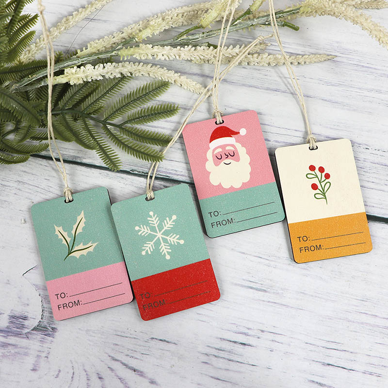 2025 Hot laser cutting pieces DIY Christmas pendant Christmas tree tag decoration
