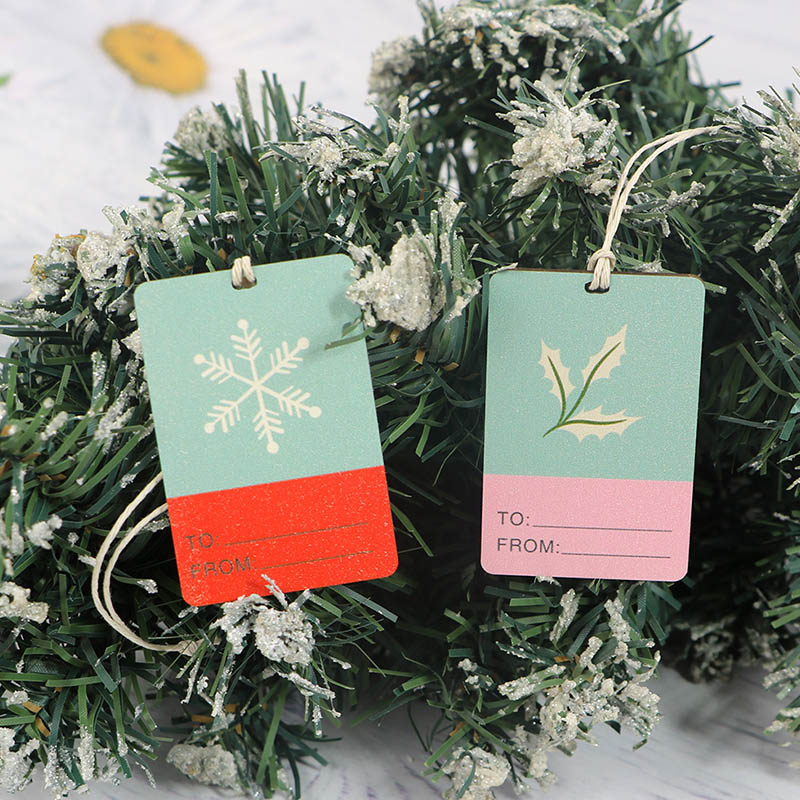 2025 Hot laser cutting pieces DIY Christmas pendant Christmas tree tag decoration