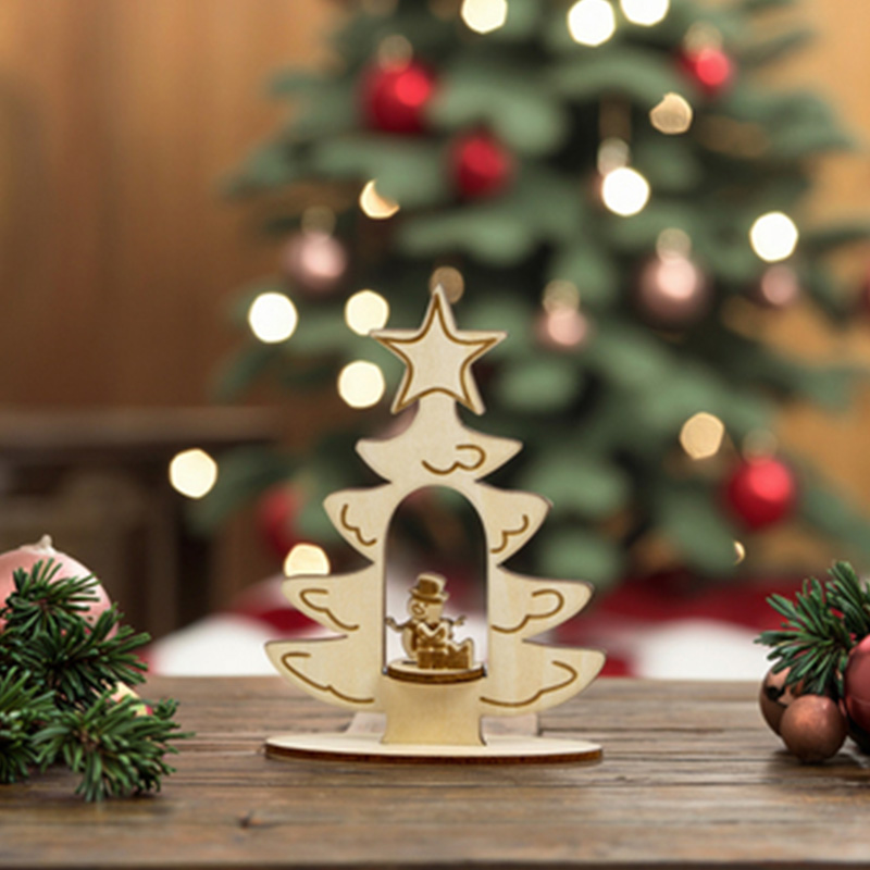 Factory direct sales can customize new Christmas postcards Wooden Christmas cards