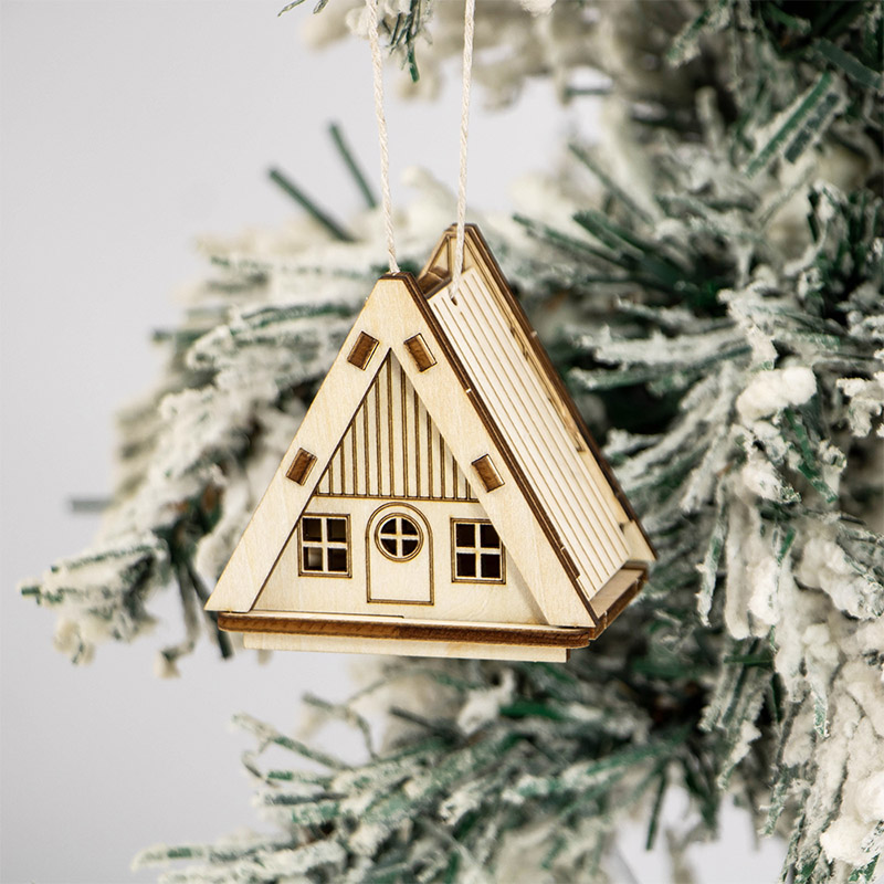 OEM&ODM laser cut wood Christmas pendant Christmas decoration OEM&ODM laser cut wood Christmas pendant Christmas decoration