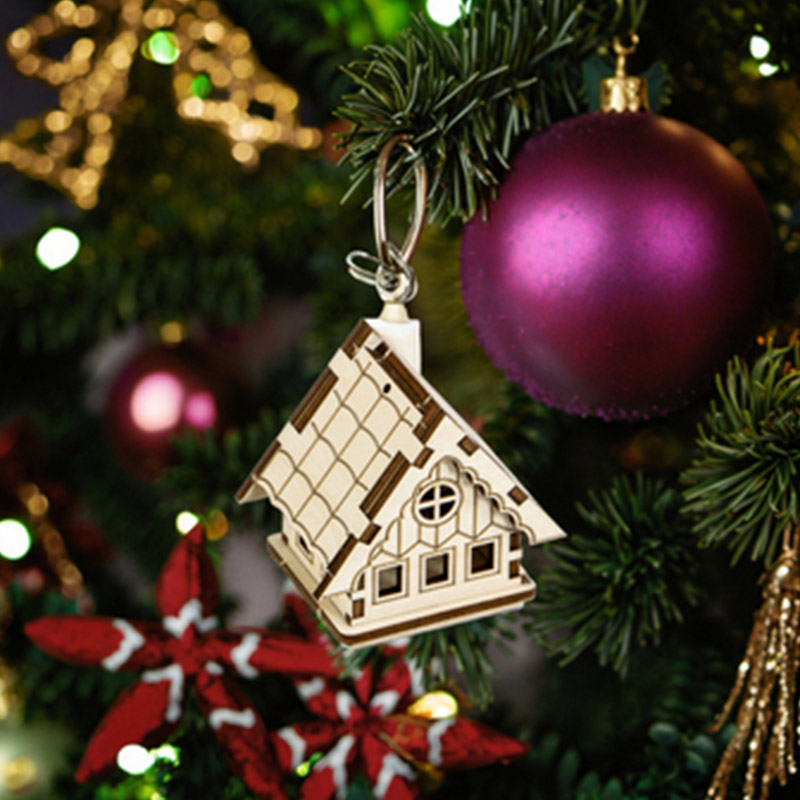 Creative laser-cut Christmas decoration 3D Christmas Tree pendant decoration