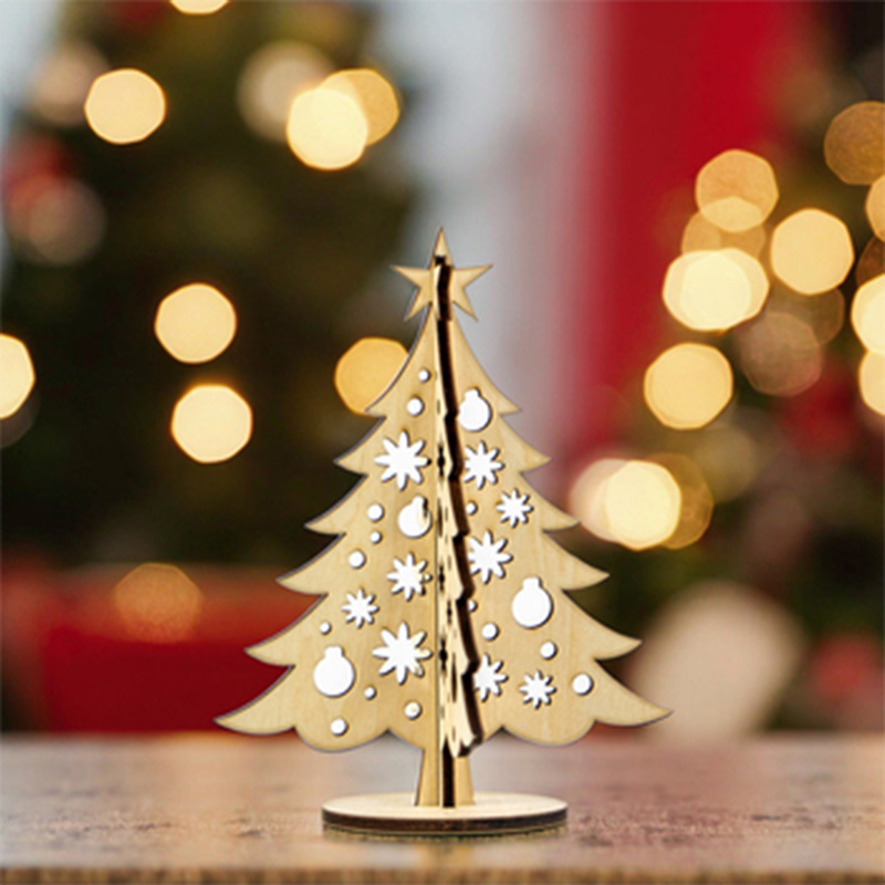 Unique Christmas decoration laser carved wooden Christmas tree Unique Christmas decoration laser carved wooden Christmas tree