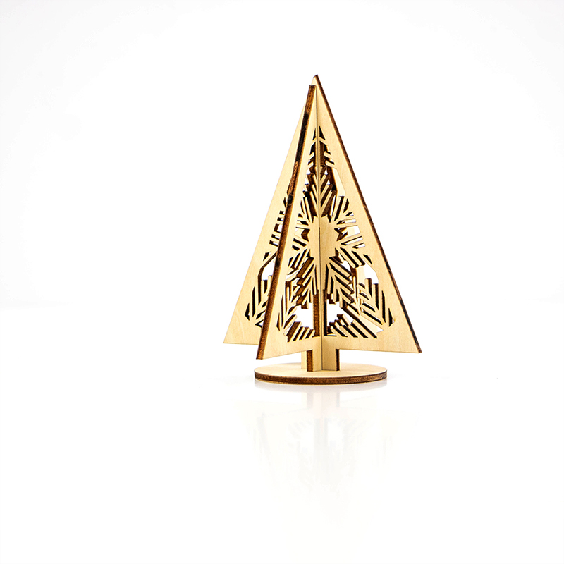 Custom wooden Christmas tree decorations Wooden Christmas home decorations