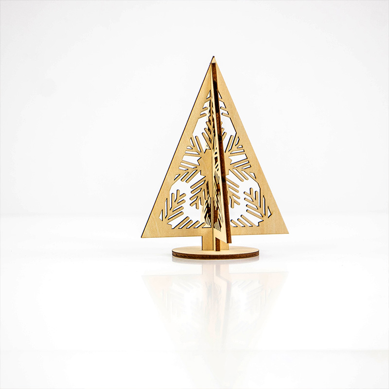 Custom wooden Christmas tree decorations Wooden Christmas home decorations