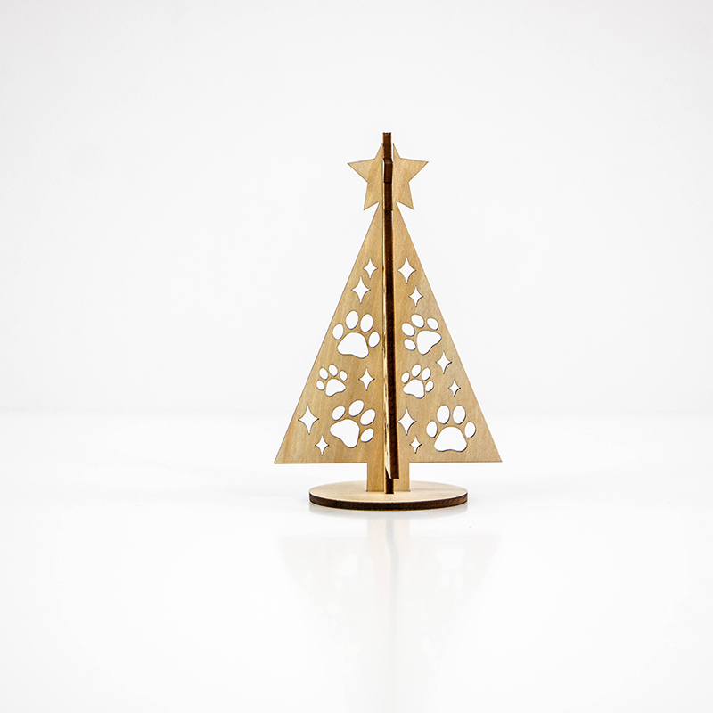 Customizable wooden Christmas tree decorations for Christmas gifts