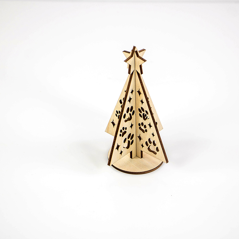 Customizable wooden Christmas tree decorations for Christmas gifts