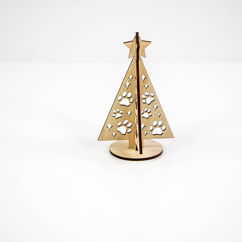 Customizable wooden Christmas tree decorations for Christmas gifts