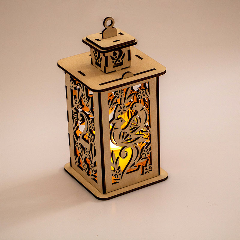 Perfect for Christmas holiday decorations and gifts with custom wooden Christmas lanterns