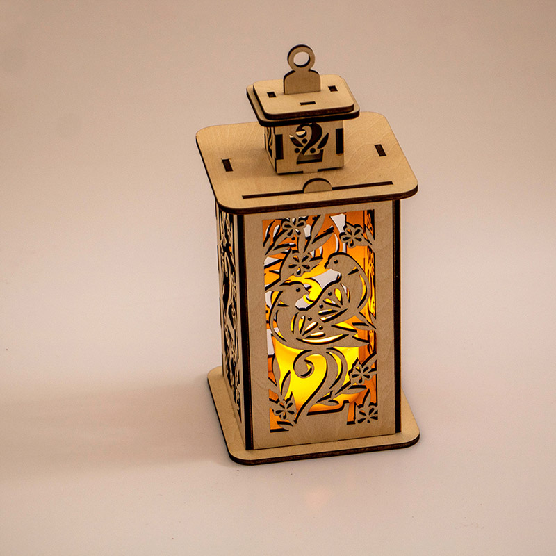 Perfect for Christmas holiday decorations and gifts with custom wooden Christmas lanterns