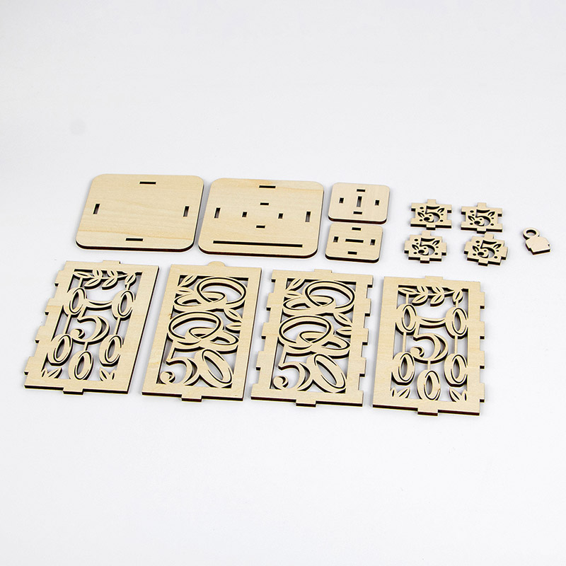 Custom wholesale bulk wooden Christmas lanterns Christmas decorations