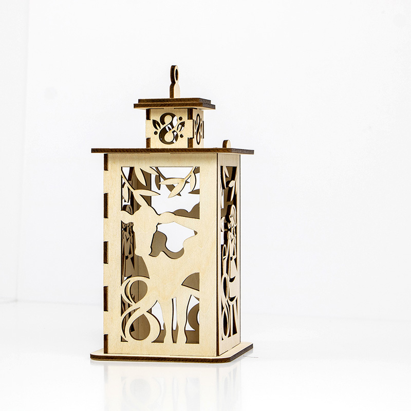 Wooden Christmas lanterns and candlesticks are Christmas traditions