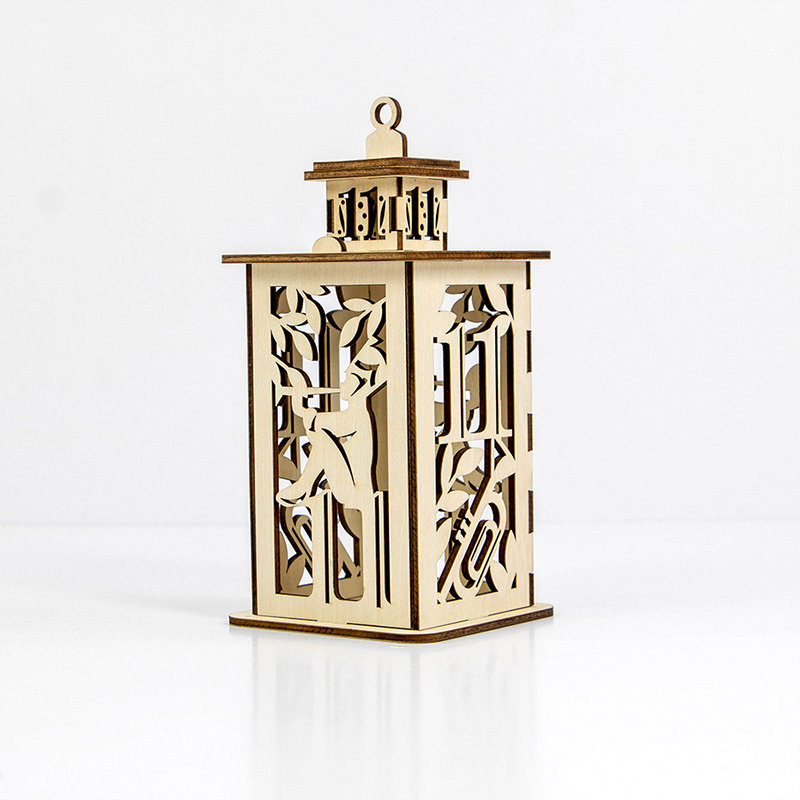 Custom Christmas wooden lanterns according to your brand or style