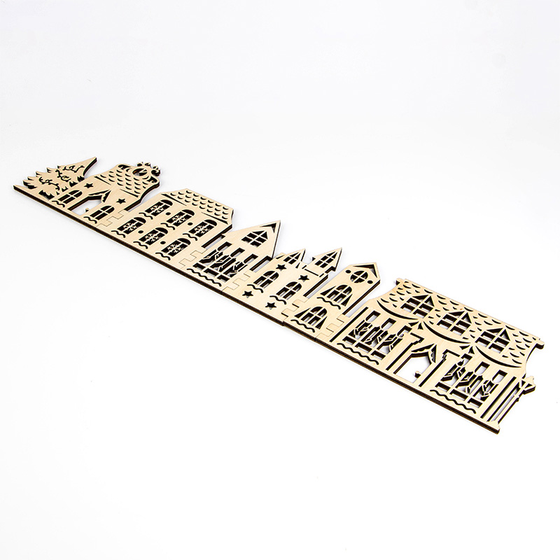 Unique Christmas gifts Customizable wooden Christmas Village set Christmas ornaments