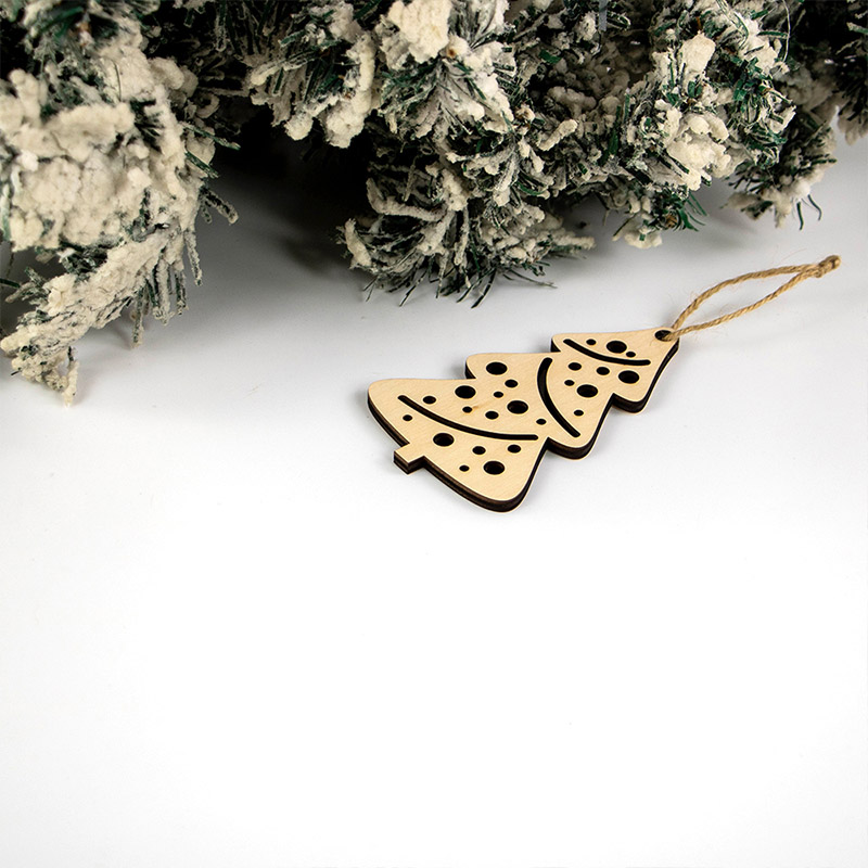 Wooden Christmas Tree decorations Laser cut Christmas decorations