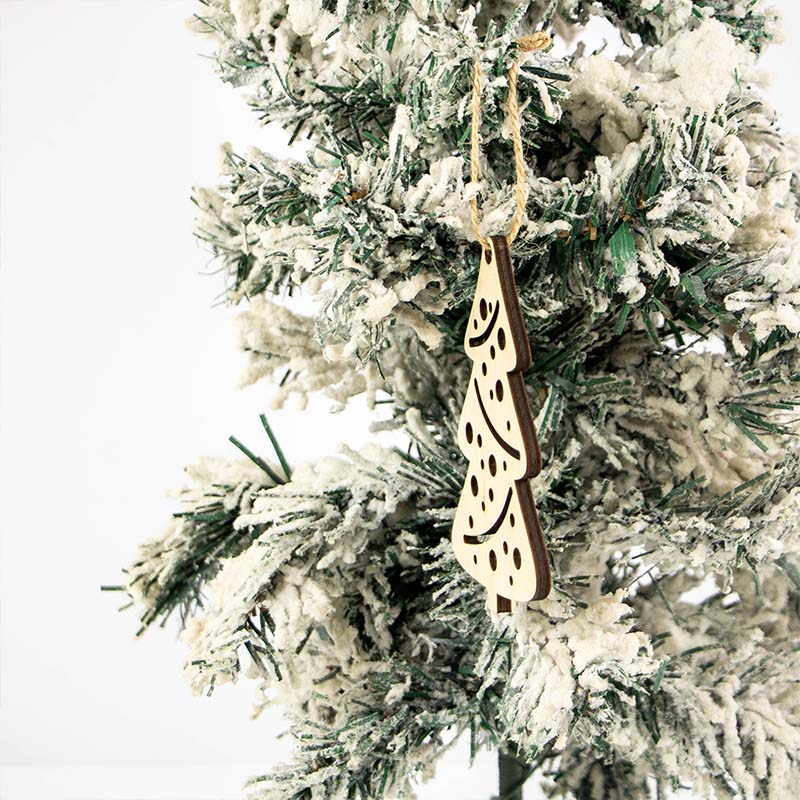 Wooden Christmas Tree decorations Laser cut Christmas decorations