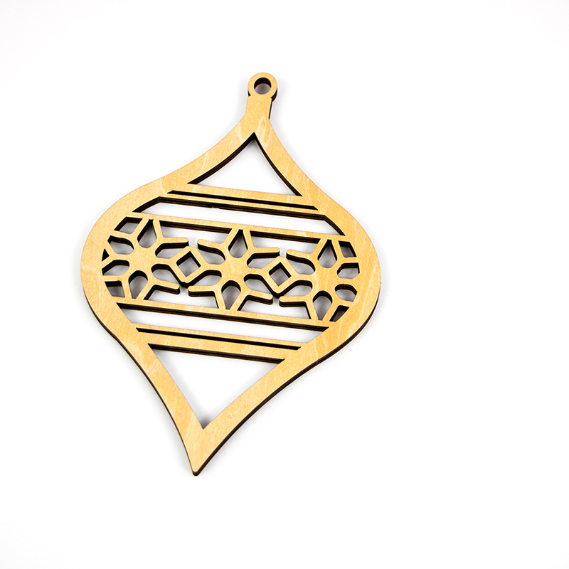 Laser cut 3D Christmas decorations Wooden Christmas tree decorations