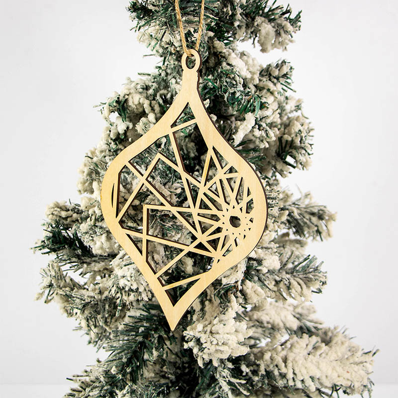 Custom Christmas home personalized wooden Christmas tree pendants Custom Christmas home personalized wooden Christmas tree pendants