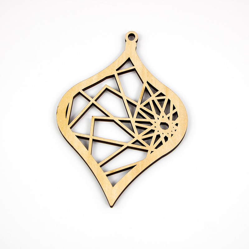 Custom Christmas home personalized wooden Christmas tree pendants