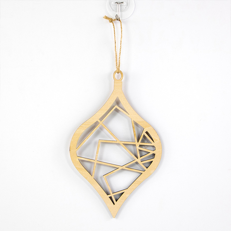 Vintage style wooden Christmas tree decoration Christmas pendant