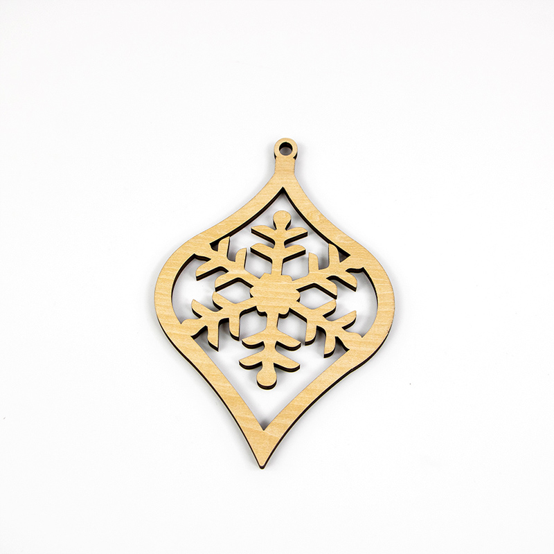 2025 Newly designed wooden Christmas crafts Christmas tree decoration pendant