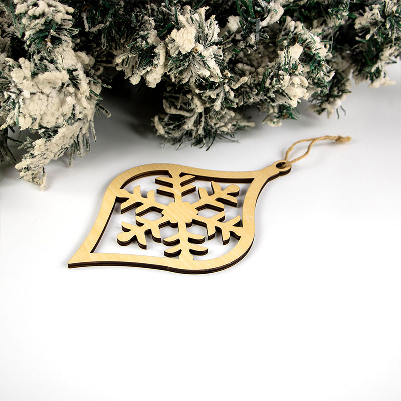 2025 Newly designed wooden Christmas crafts Christmas tree decoration pendant