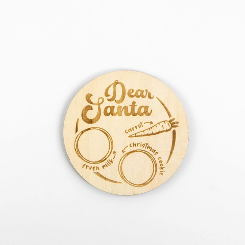 Vintage wooden Christmas ornaments Santa board crafts