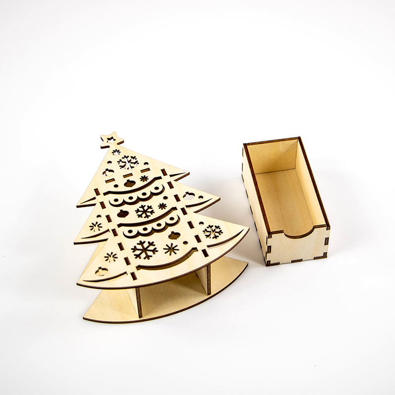 Customizable wooden gift box perfect for Christmas gifts Christmas crafts