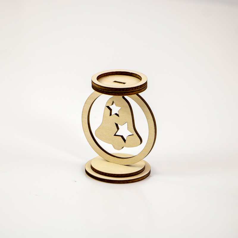 Newly designed wooden round Christmas candle holder Christmas holiday home decoration