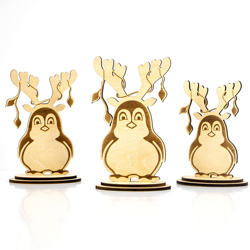 Factory Direct Christmas party decorations wooden Santa ornaments