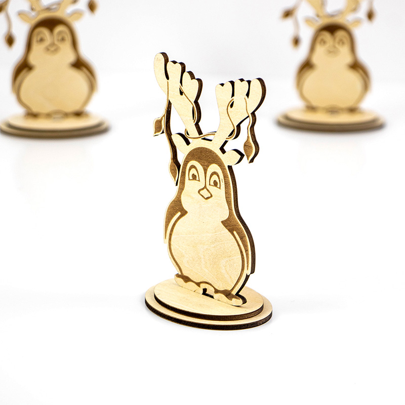 Factory Direct Christmas party decorations wooden Santa ornaments