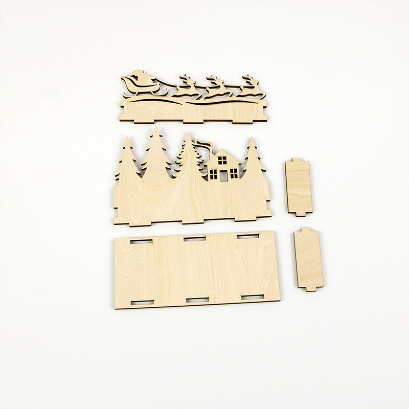 Popular new style winter wooden candle tray candle storage box