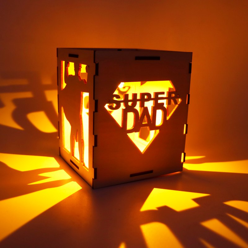 Wholesale Wooden Lantern with Light for Best Gifts Father’s Day