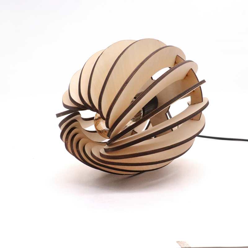 Factory Laser Cut Modern Elegance Wooden Pendant Lamp Lantern